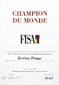 Jérémy Pouge - Champion du monde 2004 à Bagnoles