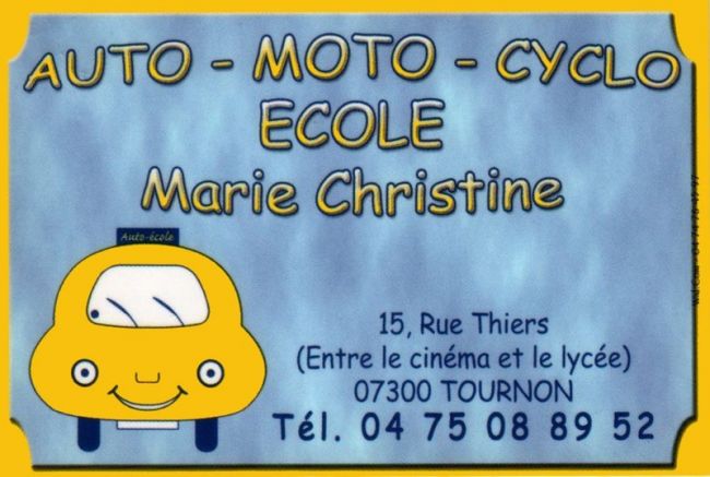 Auto-moto-cyclo ecole Marie-Christine